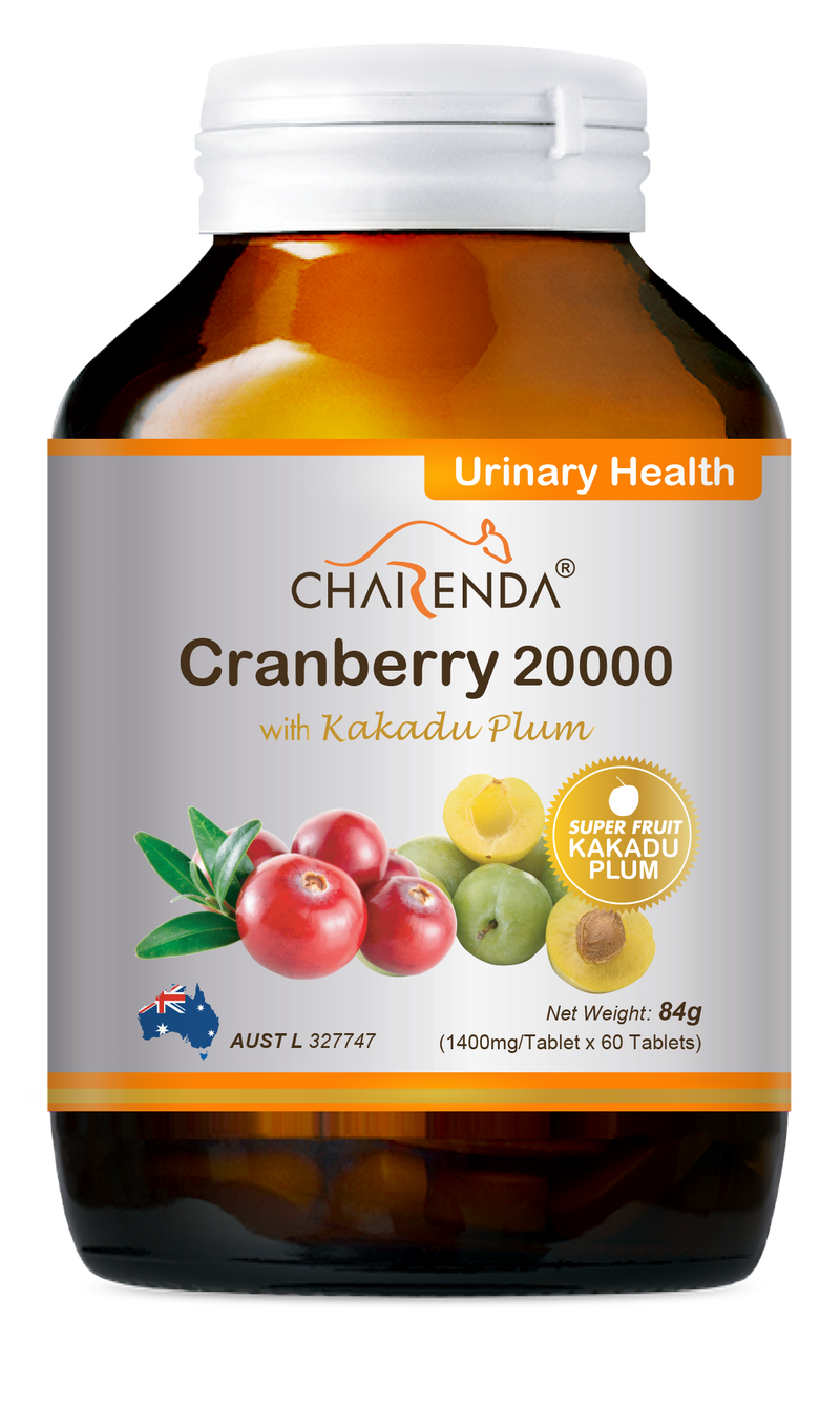 Charenda 澳洲產品 – 蔓越莓 20000 濃縮精華片(女性保健品) x 5瓶